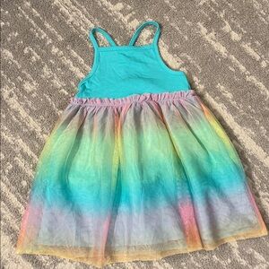Catt & Jack Colorful Rainbow Tulle Dress